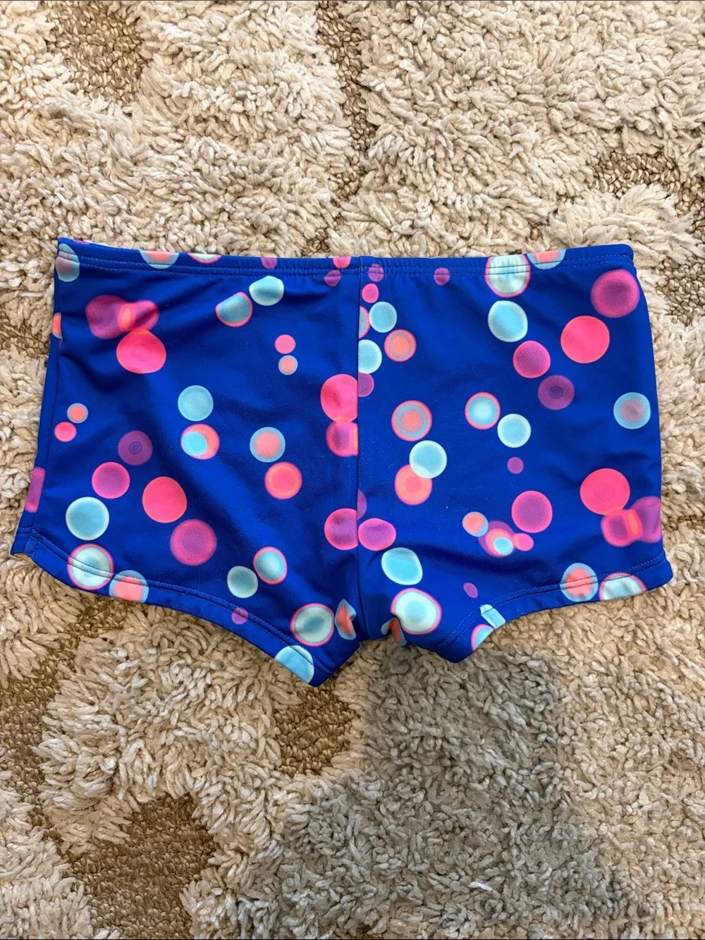 Lands’ End Kids Blue Bubble Swim Shorts Size 6